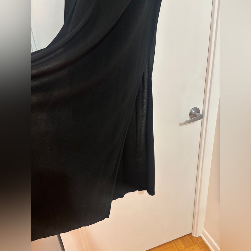 Black Maxi Skirt with Side Slits - Picture 5 of 6